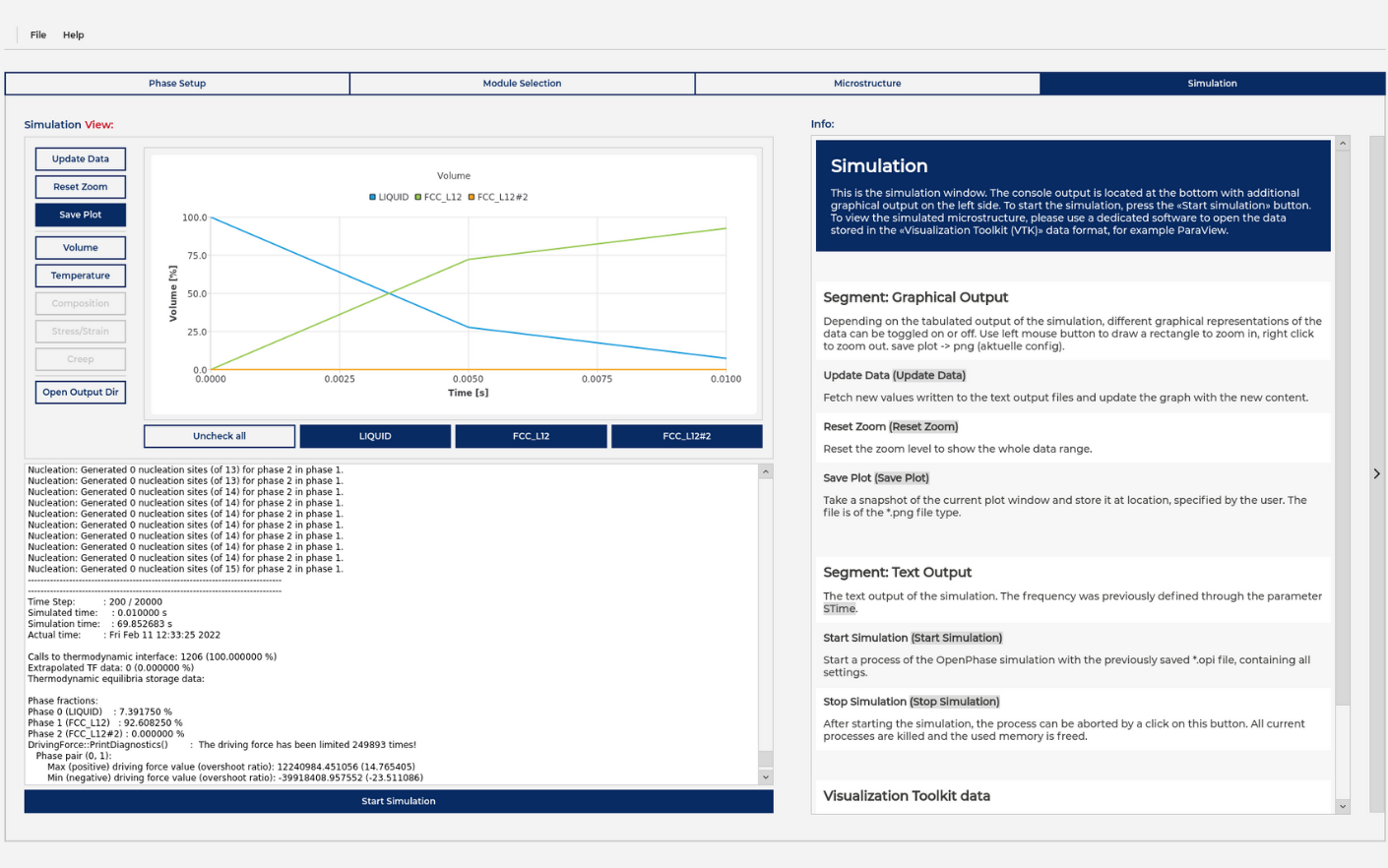 Live simulation data visualization
